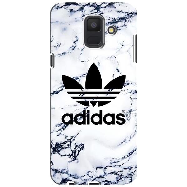 Чехлы Адидас для Samsung Galaxy A6 2018, A600F (AlphaPrint) – Адидас на мраморе