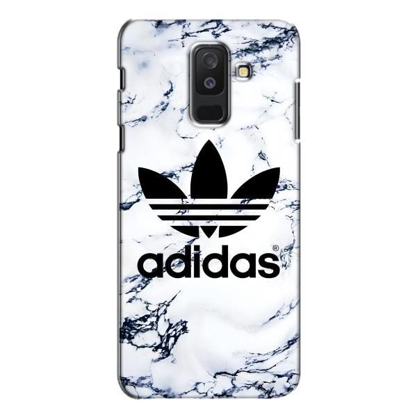 Чехлы Адидас для Samsung Galaxy A6 Plus 2018 ( A605) (AlphaPrint) – Адидас на мраморе