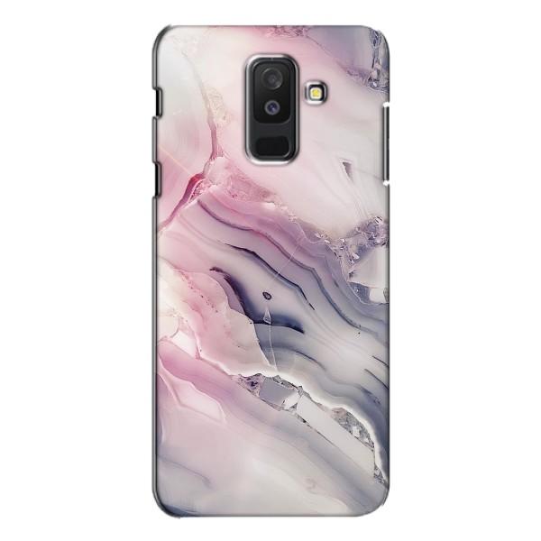 Мраморный чехол на Samsung Galaxy A6 Plus 2018 ( A605) (VPrint) – Пурпурный Мрамор