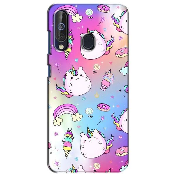 Чохол Unicorn на Samsung Galaxy A60 2019 (A605F) – Веселка і Єдинорог