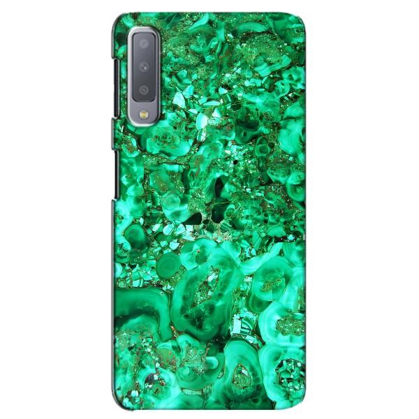 Мраморный чехол на Samsung Galaxy A7-2018, A750 (VPrint) – Салатный Мрамор