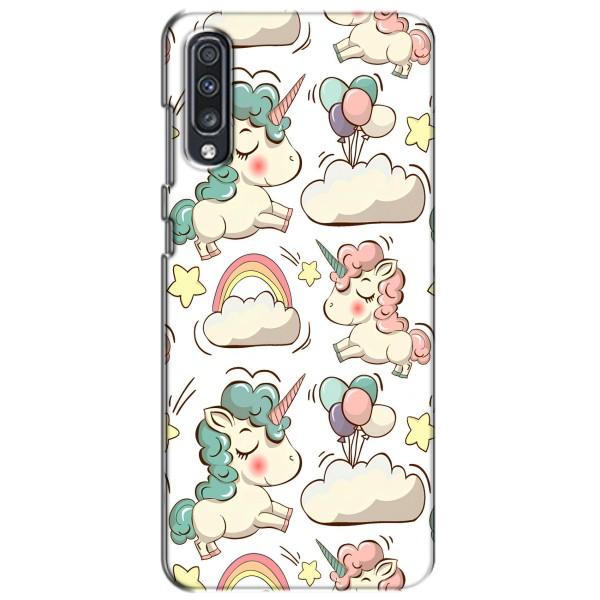 Чехол для Самсунг А70 (2019) - (Единорожки - Новинки) (AlphaPrint) – Единорожки
