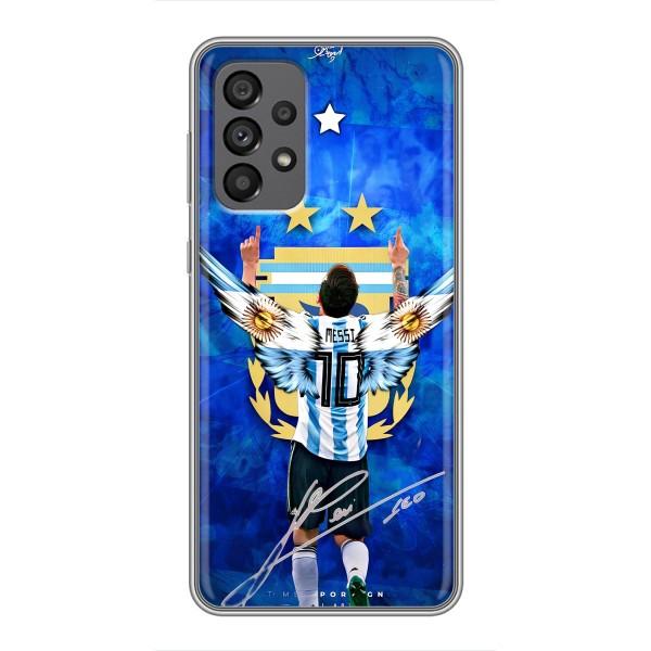 Чехлы для Samsung Galaxy A73 (5G) (Leo чемпион) (AlphaPrint) – Месси сборная