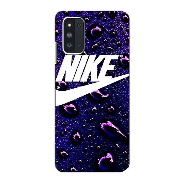 Чехол с логотипом Найк на Samsung Galaxy F52 5G (E526) – Найк на фиолетовом