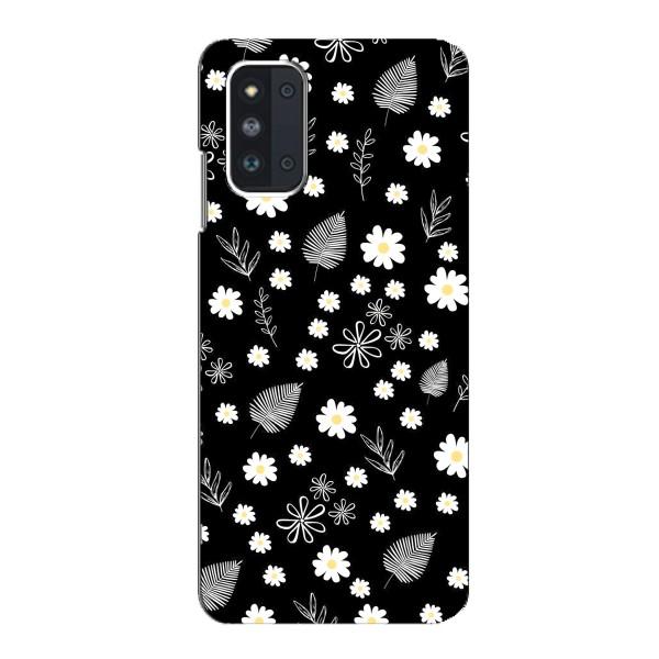 Чехлы с тематикой "ЦВЕТЫ" на Samsung Galaxy F52 5G (E526) – цветение на чорном