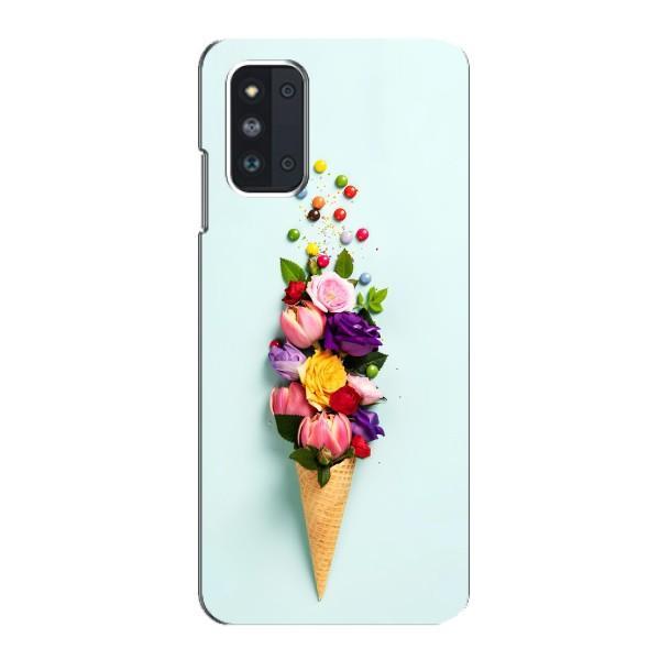 Чехлы с тематикой "ЦВЕТЫ" на Samsung Galaxy F52 5G (E526) – Цветок-мороженное