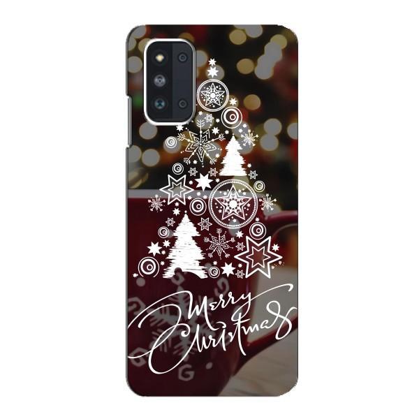 Рождественские Чехлы для Samsung Galaxy F52 5G (E526) (VPrint) – Елочка узорная