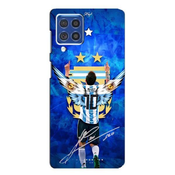 Чехлы для Samsung Galaxy F62 (Leo чемпион) (AlphaPrint) – Месси сборная
