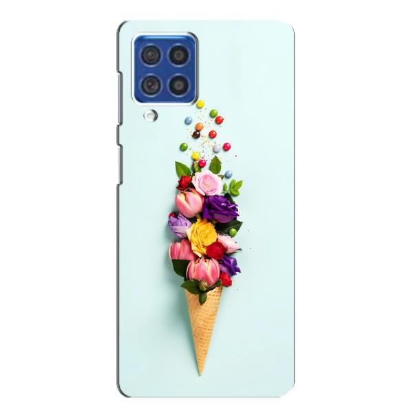Чехлы с тематикой "ЦВЕТЫ" на Samsung Galaxy F62 – Цветок-мороженное