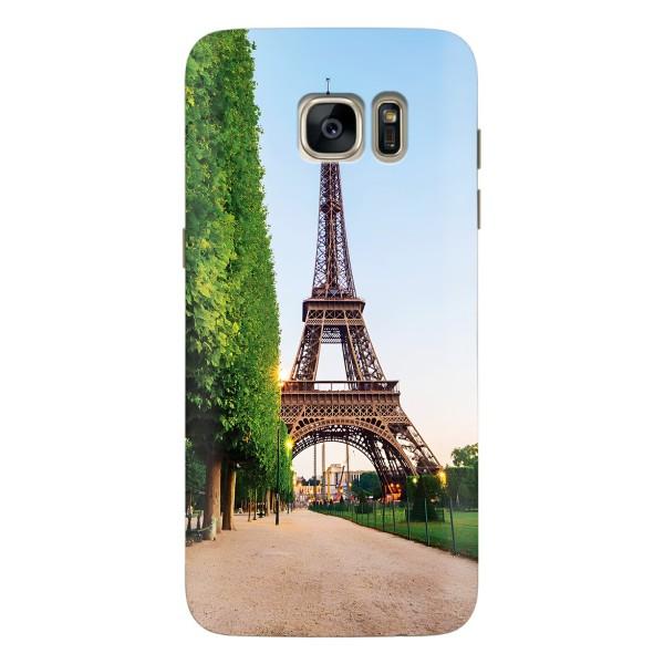 Чехол Эйфелева Башня для Samsung Galaxy S7 Еdge / G935 - (AlphaPrint) – Дорога в Париж