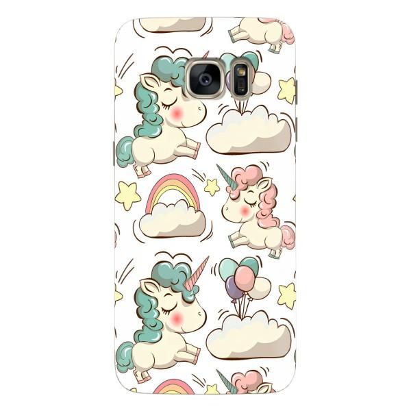 Чехол для Самсунг С7 Едж, Г935 - (Единорожки - Новинки) (AlphaPrint) – Единорожки