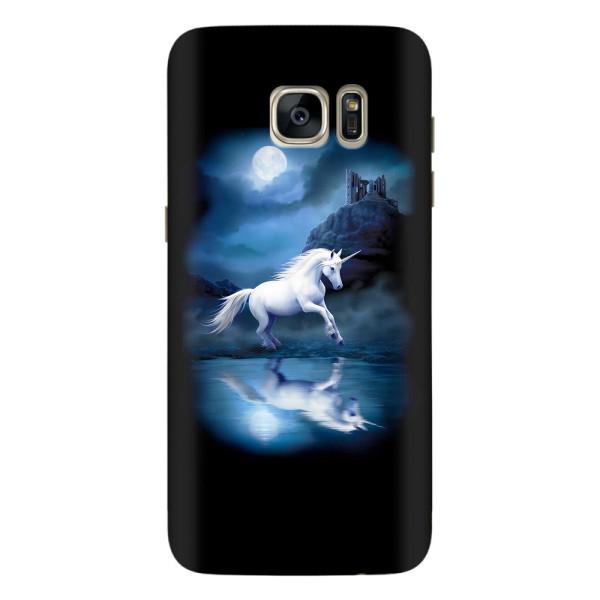 Чехол для Самсунг С7 Едж, Г935 - (Единорожки - Новинки) (AlphaPrint) – Единорог