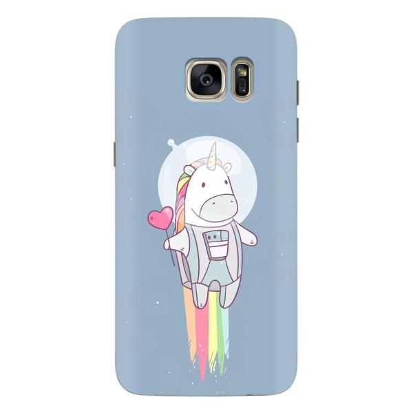 Чехол Unicorn на Samsung Galaxy S7 Еdge / G935 – Единорог космонавт