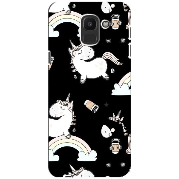 Чохол Unicorn на Samsung Galaxy J6 2018, J600F – Єдинорог з кавою