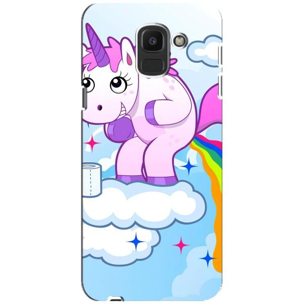 Чохол Unicorn на Samsung Galaxy J6 2018, J600F – Веселка Єдиноріга