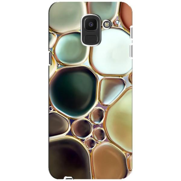 Мраморный чехол на Samsung Galaxy J6 2018, J600F (VPrint) – Радужный Мрамор