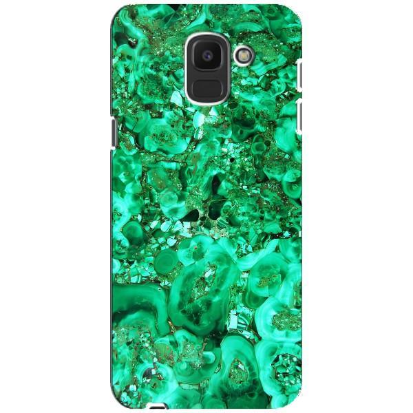 Мраморный чехол на Samsung Galaxy J6 2018, J600F (VPrint) – Салатный Мрамор