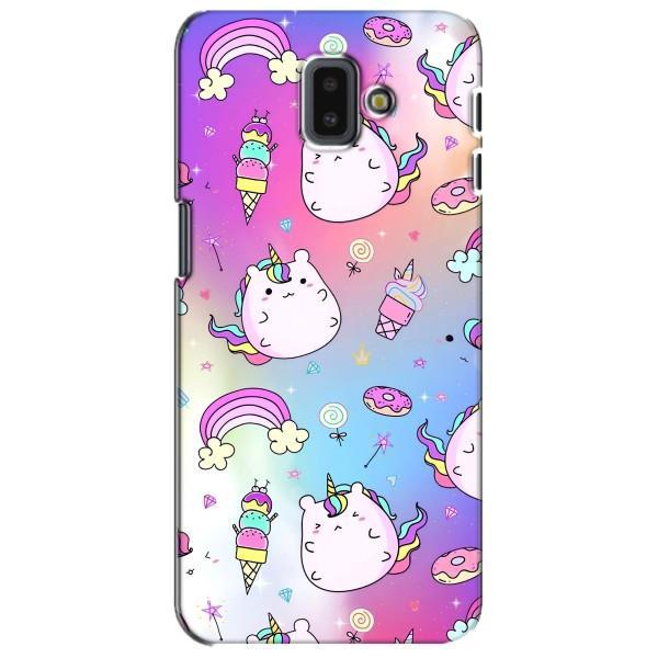 Чехол Unicorn на Samsung Galaxy J6 Plus, J6 Plus, J610 – Радуга и Единорог