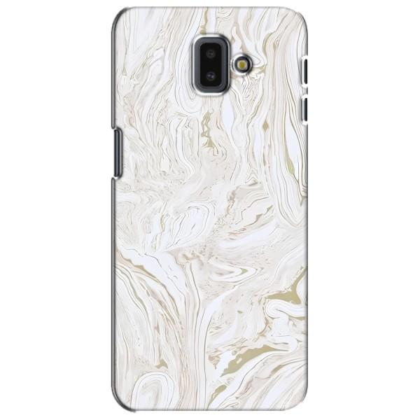 Мраморный чехол на Samsung Galaxy J6 Plus, J6 Plus, J610 (VPrint) – Белый мрамор