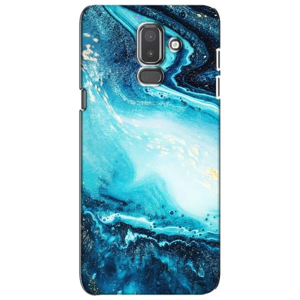 Мраморний чехол на Samsung Galaxy J8-2018, J810 (VPrint) – Блакитний мрамор