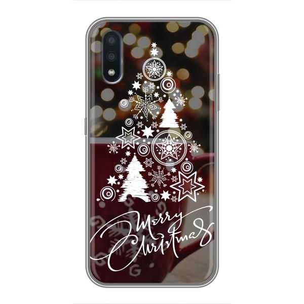 Рождественские Чехлы для Samsung Galaxy M10 (M105) (VPrint) – Елочка узорная