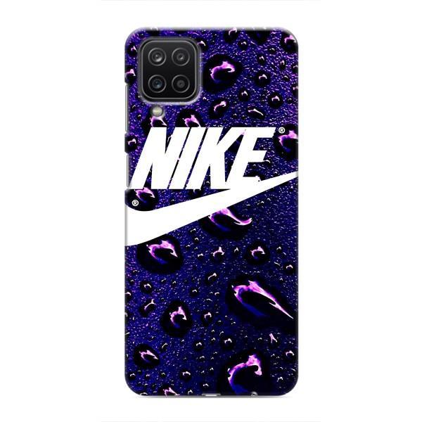 Чехол с логотипом Найк на Samsung Galaxy M12 – Найк на фиолетовом
