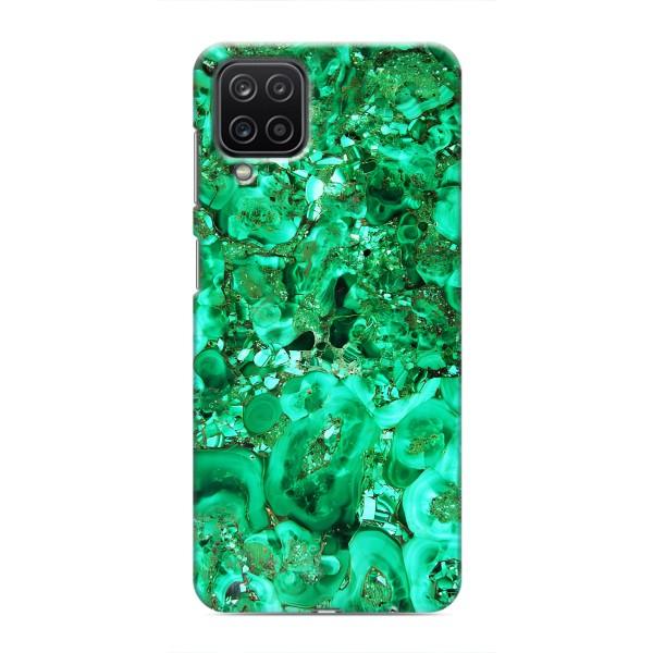 Мраморный чехол на Samsung Galaxy M12 (VPrint) – Салатный Мрамор