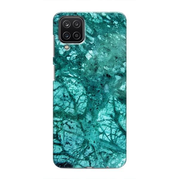 Мраморный чехол на Samsung Galaxy M12 (VPrint) – Зеленый мрамор