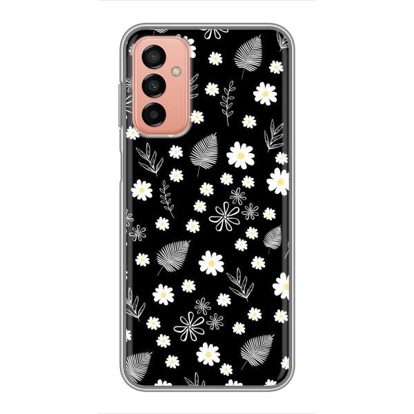 Чохли з тематикою "КВІТИ" на Samsung Galaxy M13 – цвітіння на чорному
