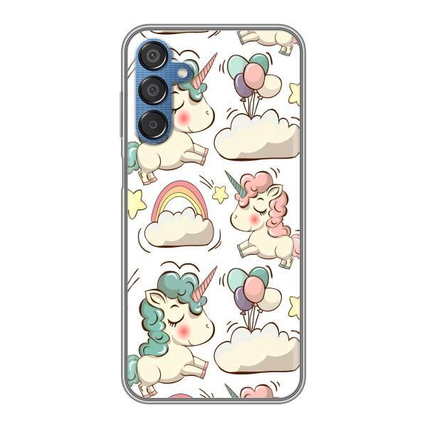 Чохол для Самсунг М15 - (Єдинорожки - Новинки) (AlphaPrint) – Єдиноріжки