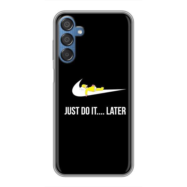 Чехол с логотипом Найк на Samsung Galaxy M15 (M156) – Nike just do it