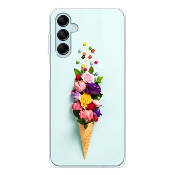 Чехлы с тематикой "ЦВЕТЫ" на Samsung Galaxy M16 – Цветок-мороженное
