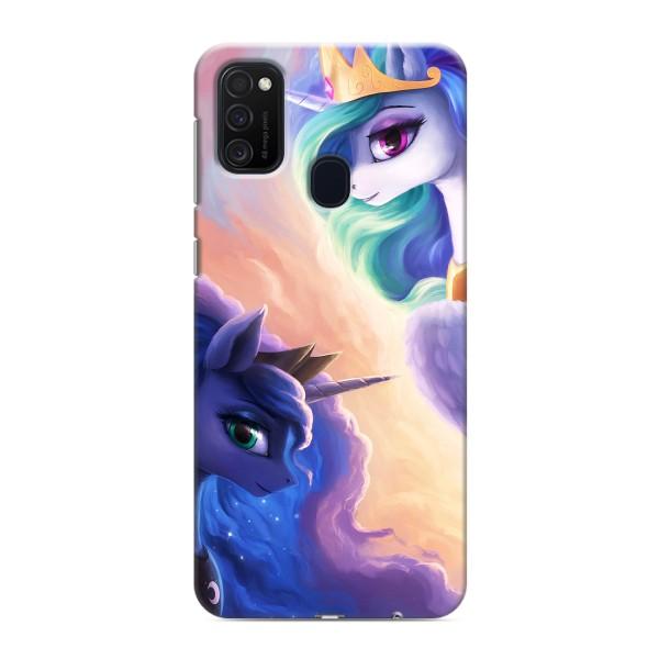 Чехол для Самсунг М21s - (Единорожки - Новинки) (AlphaPrint) – Единорожки