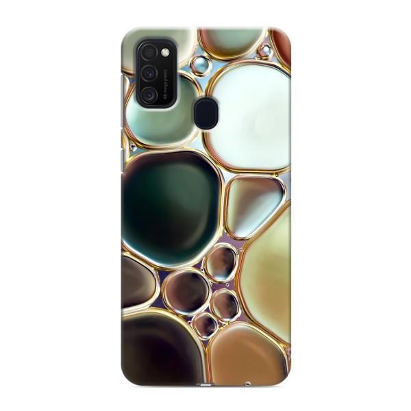 Мраморный чехол на Samsung Galaxy M21s (VPrint) – Радужный Мрамор