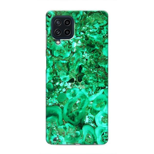 Мраморный чехол на Samsung Galaxy M22 (VPrint) – Салатный Мрамор