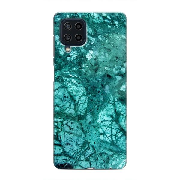 Мраморный чехол на Samsung Galaxy M22 (VPrint) – Зеленый мрамор