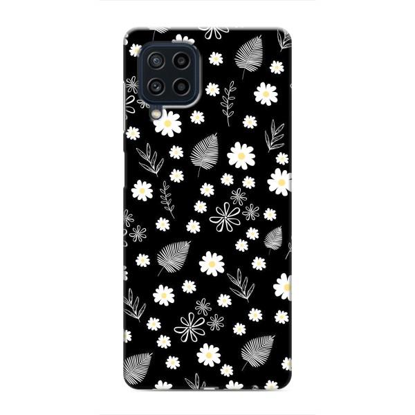 Чехлы с тематикой "ЦВЕТЫ" на Samsung Galaxy M22 – цветение на чорном