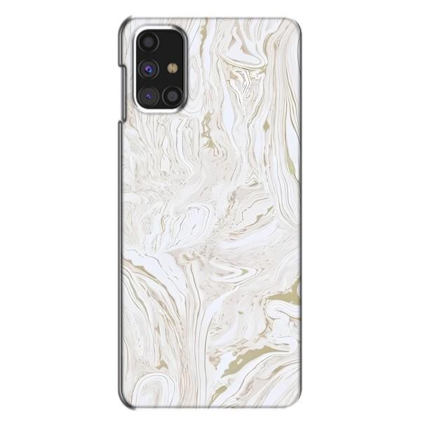 Мраморный чехол на Samsung Galaxy M31s (VPrint) – Белый мрамор