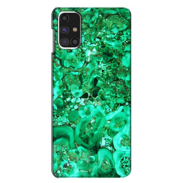 Мраморный чехол на Samsung Galaxy M31s (VPrint) – Салатный Мрамор