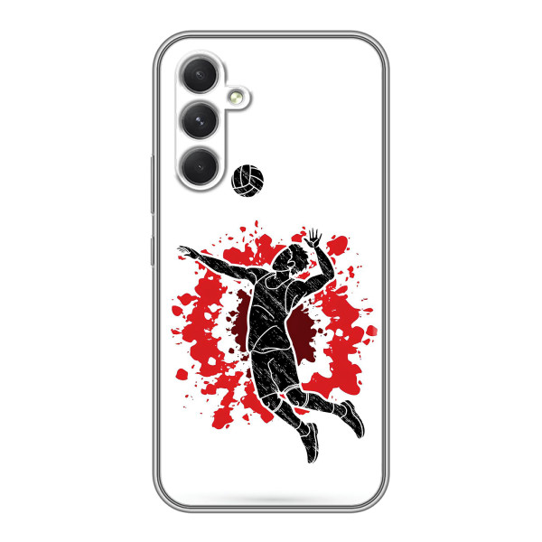 Чохли з прінтом Спортивна тематика для Samsung Galaxy M32 5g – Волейболіст