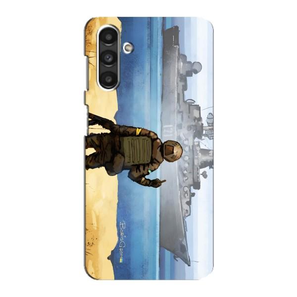 Чехол с принтом (Русский корабль...) для Самсунг М34 (5G) (AlphaPrint) – Русский корабль