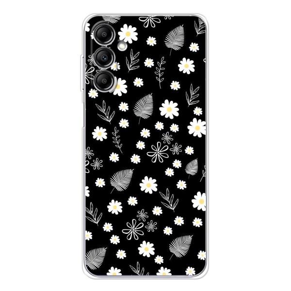 Чехлы с тематикой "ЦВЕТЫ" на Samsung Galaxy M36 – цветение на чорном