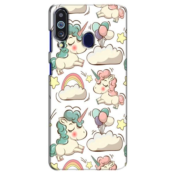 Чехол для Самсунг М40 - (Единорожки - Новинки) (AlphaPrint) – Единорожки