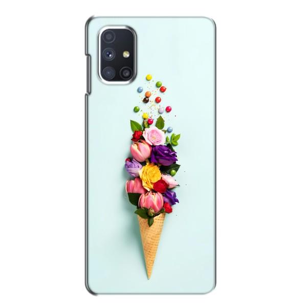 Чохли з тематикою "КВІТИ" на Samsung Galaxy M51 – Квітка-морозиво