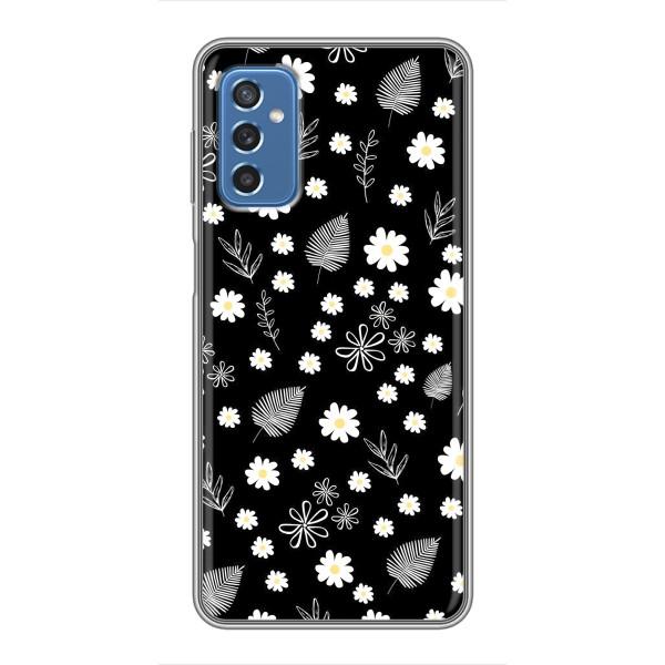 Чехлы с тематикой "ЦВЕТЫ" на Samsung Galaxy M52 – цветение на чорном