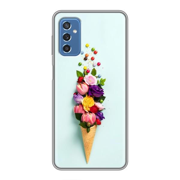 Чехлы с тематикой "ЦВЕТЫ" на Samsung Galaxy M52 – Цветок-мороженное