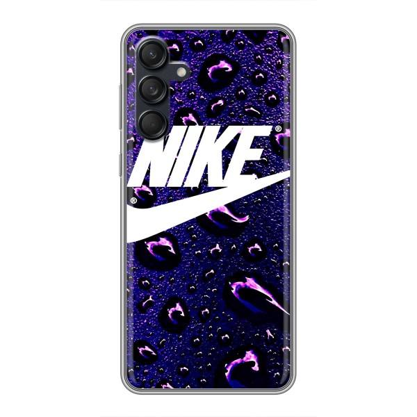 Чехол с логотипом Найк на Samsung Galaxy M55 5G – Найк на фиолетовом