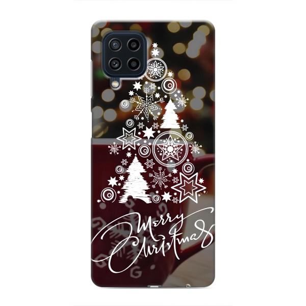 Рождественские Чехлы для Samsung Galaxy M62 (VPrint) – Елочка узорная