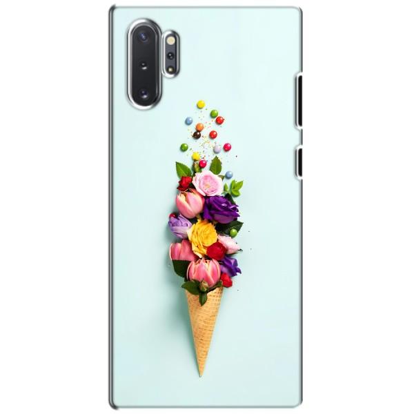 Чехлы с тематикой "ЦВЕТЫ" на Samsung Galaxy Note 10 Plus – Цветок-мороженное