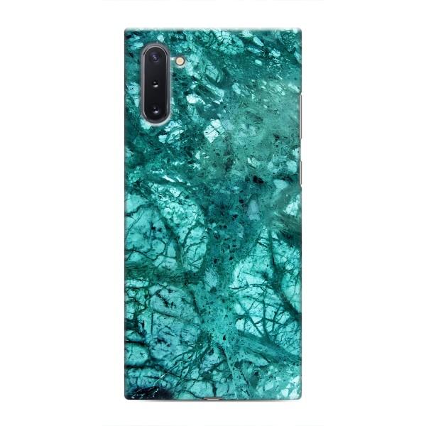 Мраморный чехол на Samsung Galaxy Note 10 (VPrint) – Зеленый мрамор